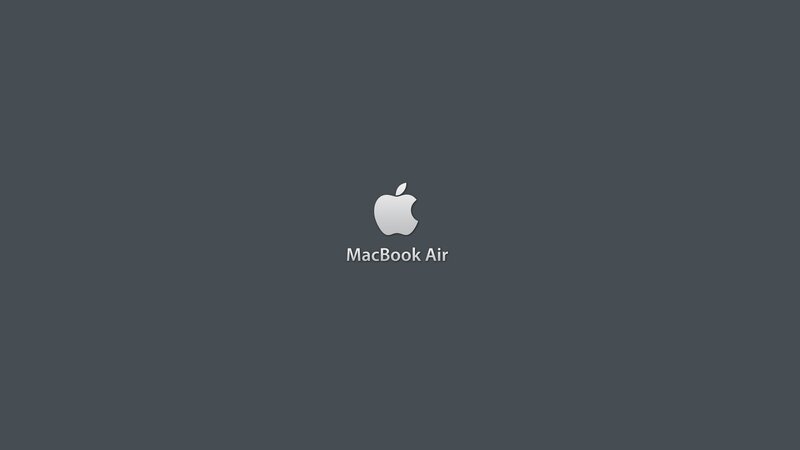 MacBook Air startup screen