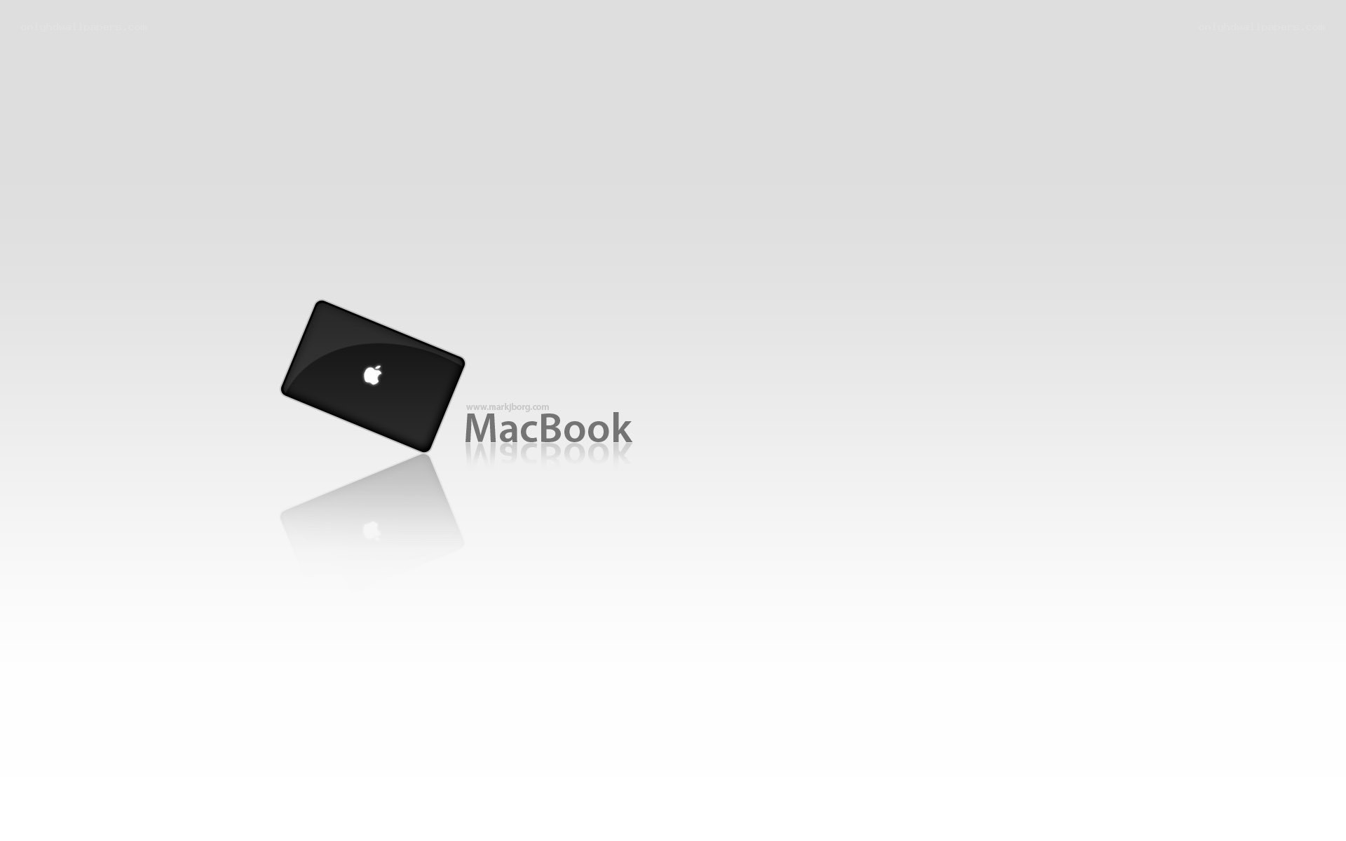 MacBook laptop on white background