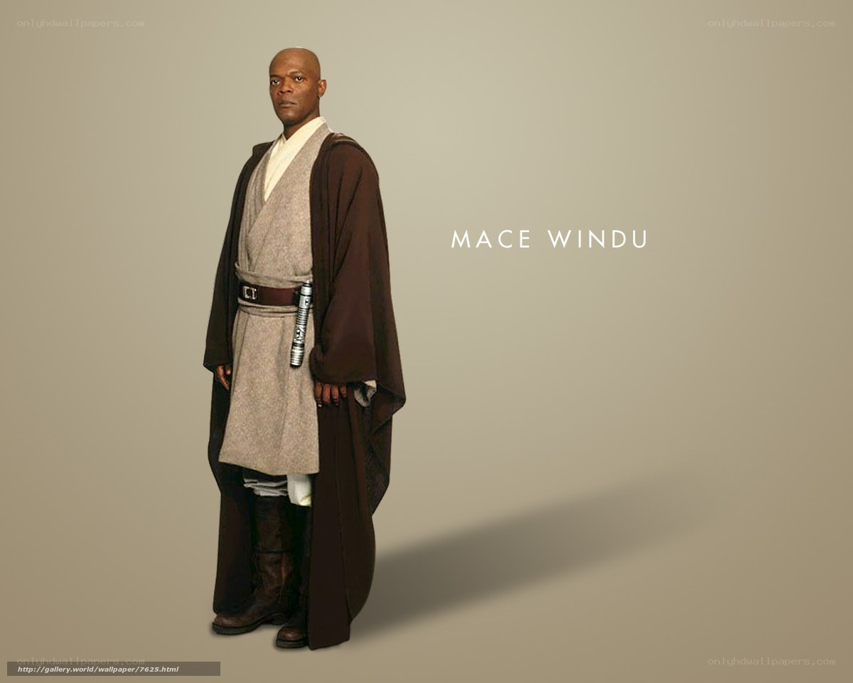 Mace Windu in Jedi robes
