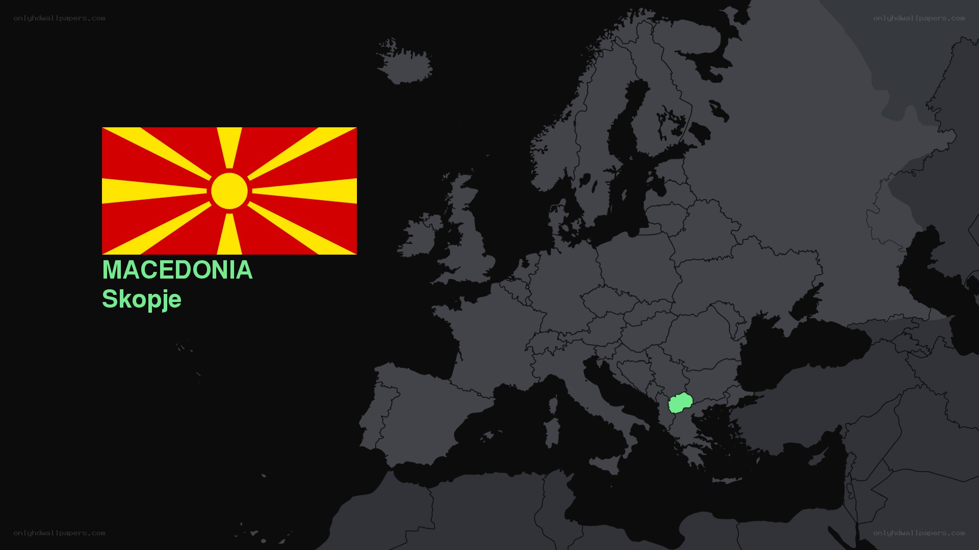 Macedonia on map