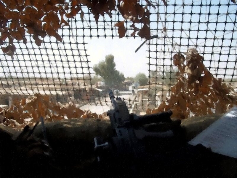 Machine Gun in Trench
