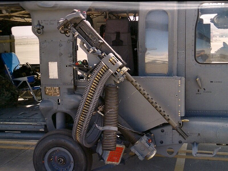 Machine Gun on Helicopter