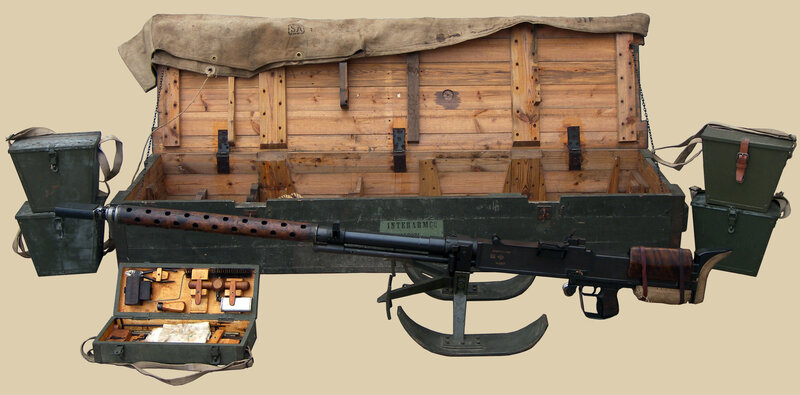 Machine Gun with Equipment