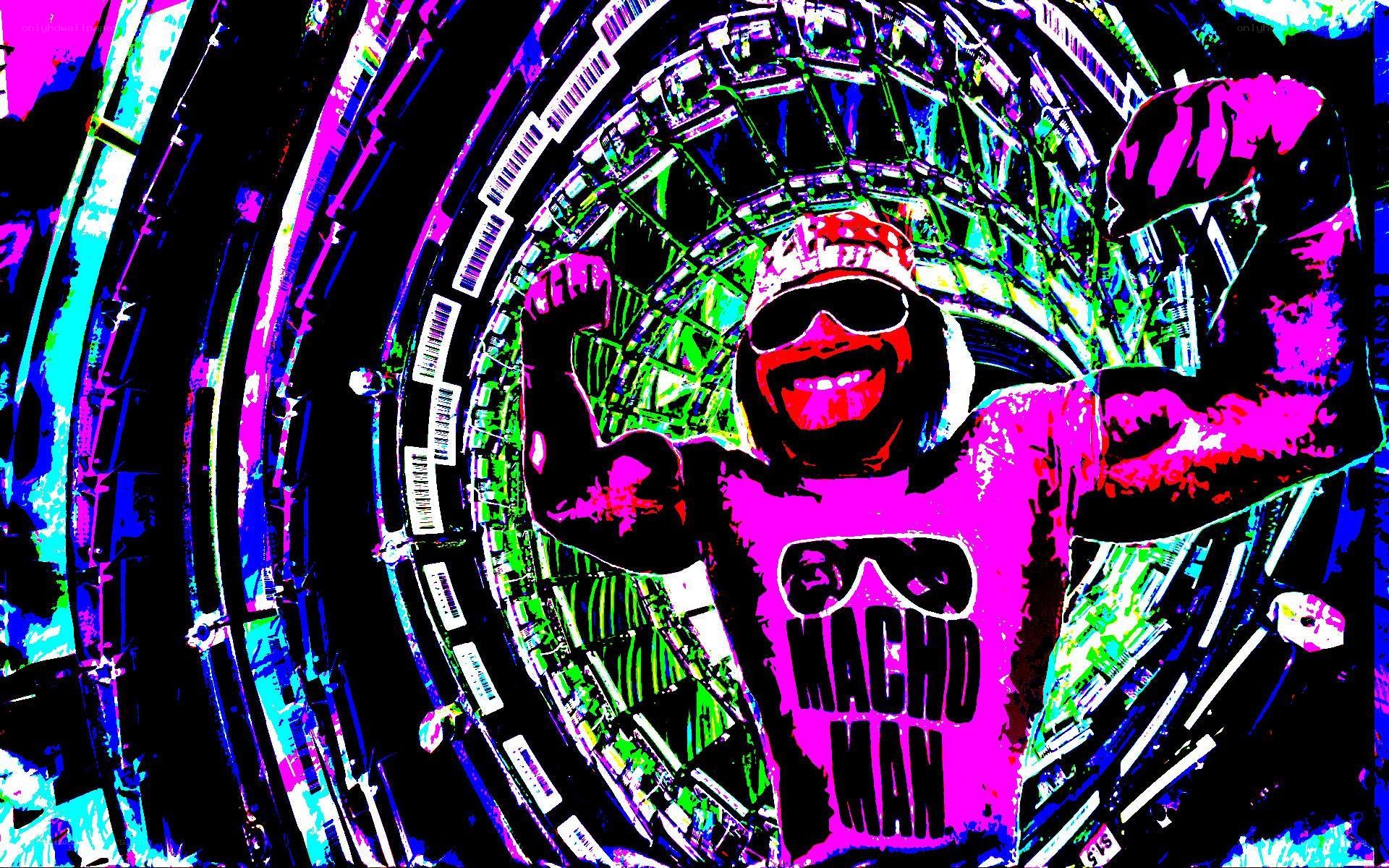 Macho Man in a tunnel
