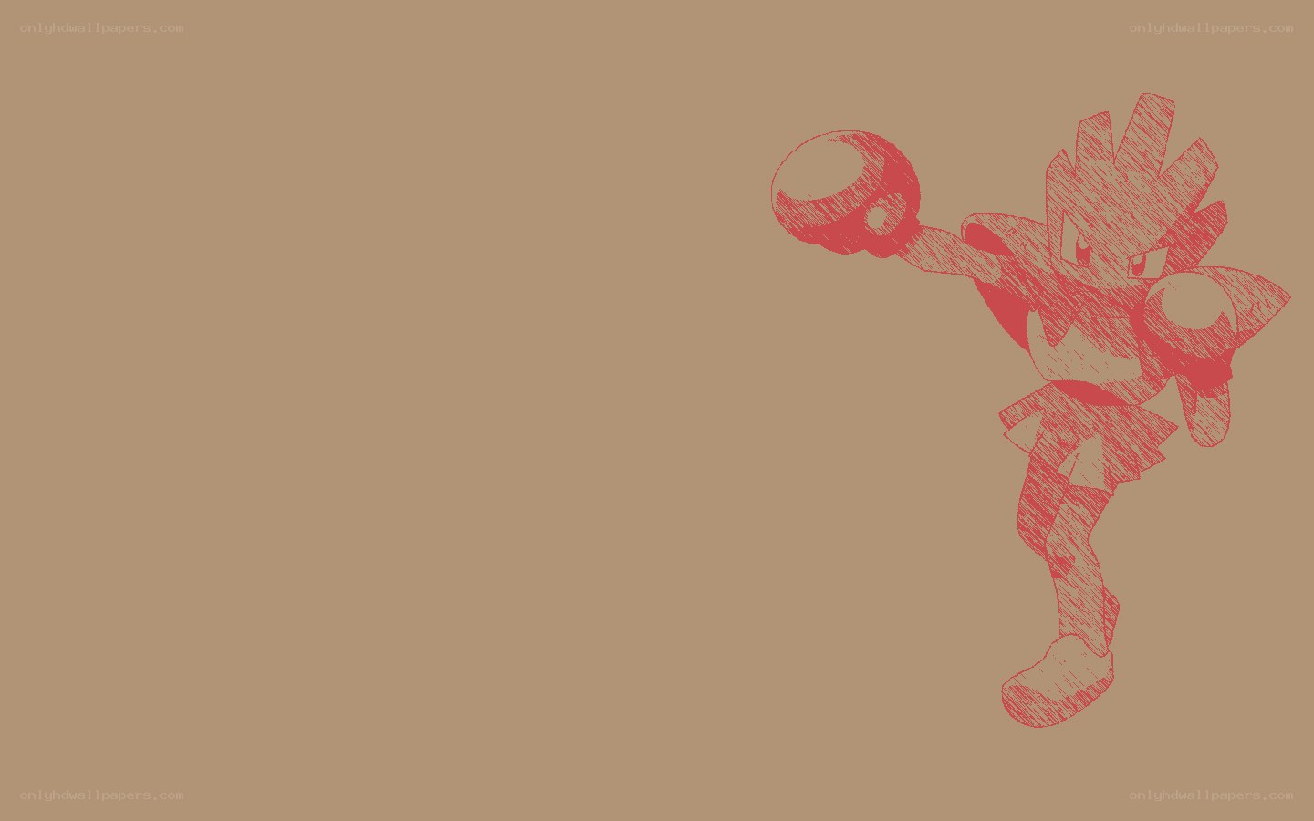 Machop fighting pose