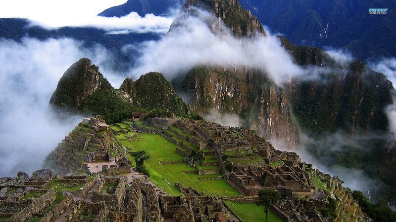 Machu Picchu in the clouds