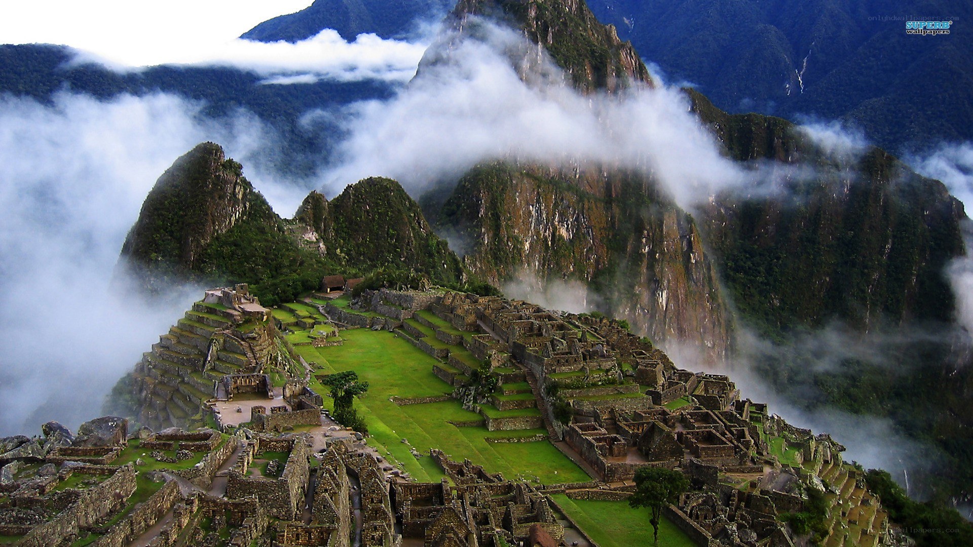 Machu Picchu in the clouds
