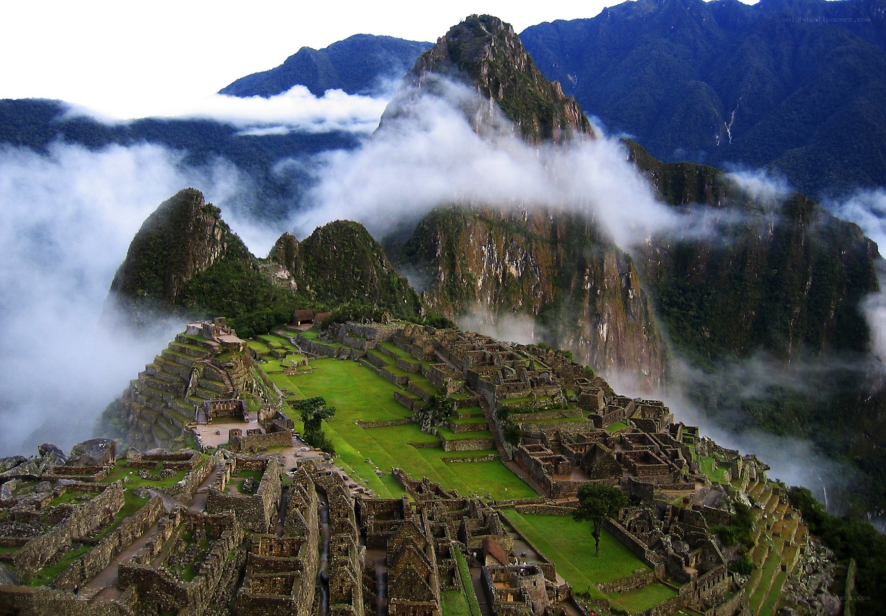 Machu Picchu in the clouds