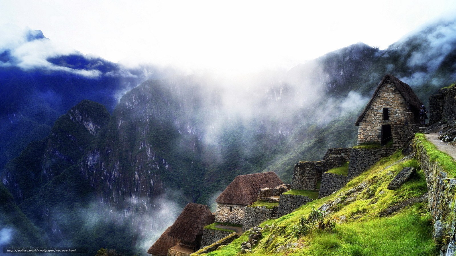 Machu Picchu in the clouds