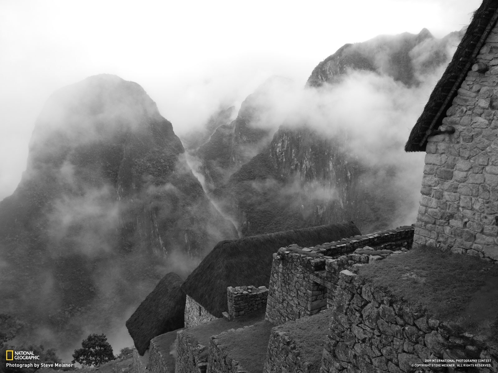 Machu Picchu in the mist