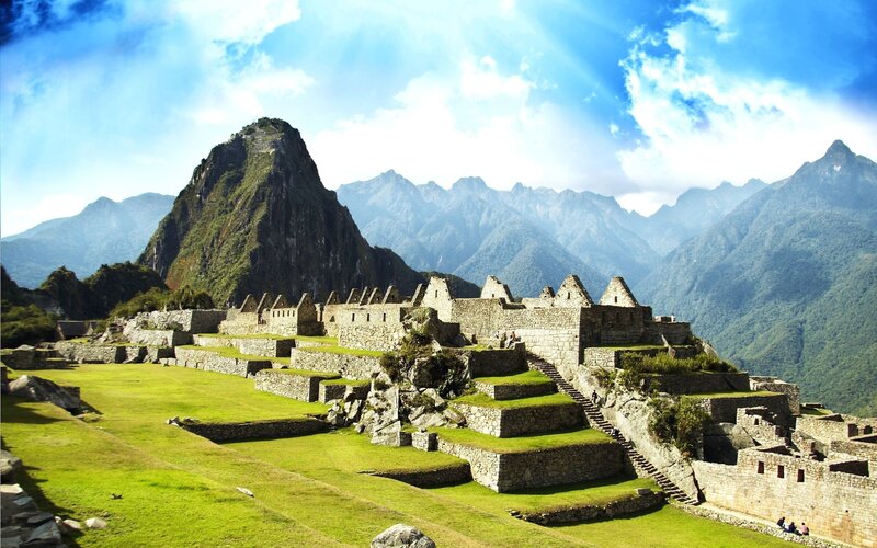 Machu Picchu Ruins — Blue, Serene