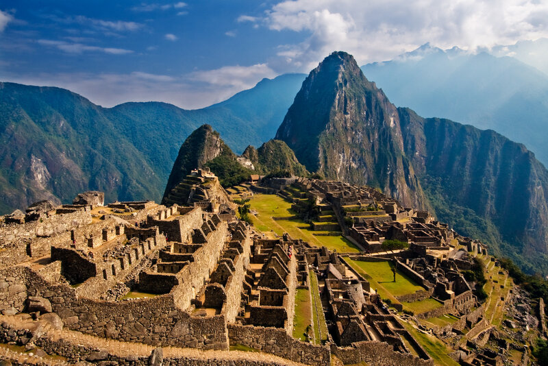 Machu Picchu Ruins — Blue