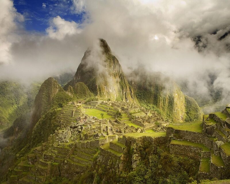 Machu Picchu Ruins — Green, Dramatic, Afternoon, Photograph, Mountain