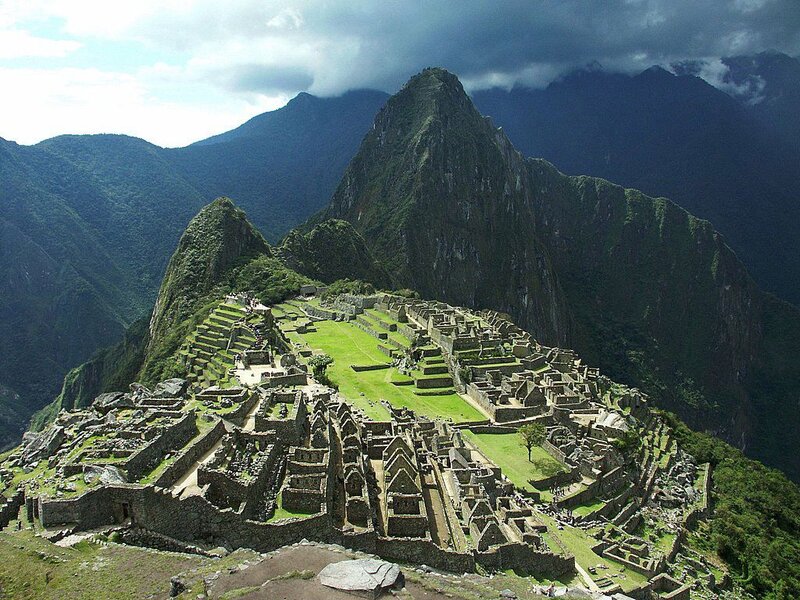 Machu Picchu Ruins — Green, Dramatic, Afternoon, Photograph, Mountains, Green Grass