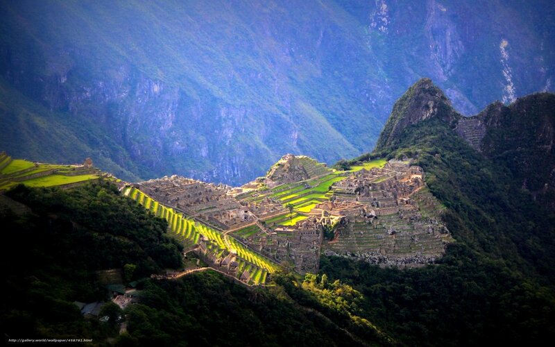 Machu Picchu Ruins — Green, Dramatic, Afternoon, Photograph, Mountains, Terraces, Forest