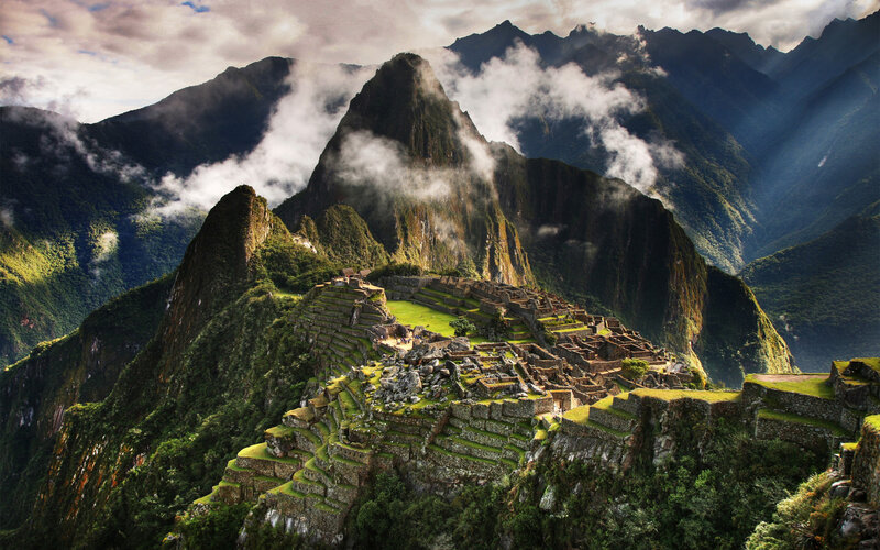 Machu Picchu Ruins — Green, Dramatic, Morning