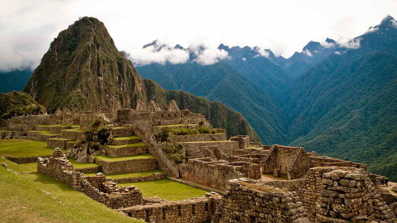 Machu Picchu Ruins — Green, Serene, Afternoon, Photograph, Mountain, Clouds