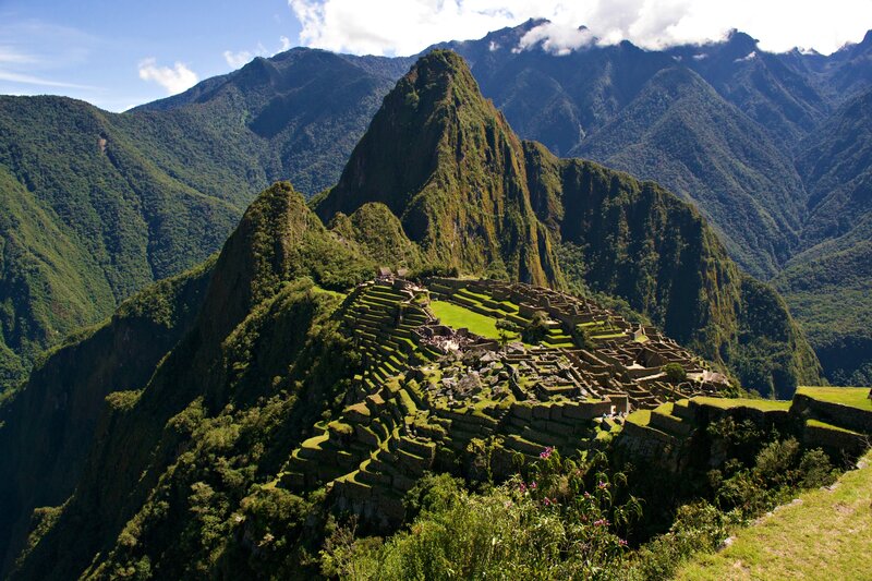 Machu Picchu Ruins — Green, Serene, Afternoon, Photograph, Mountains