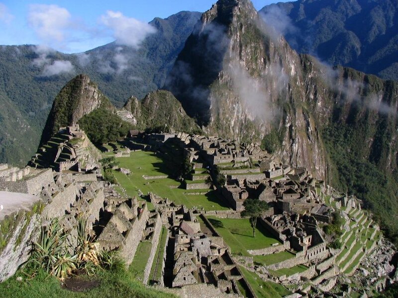 Machu Picchu Ruins — Green, Serene