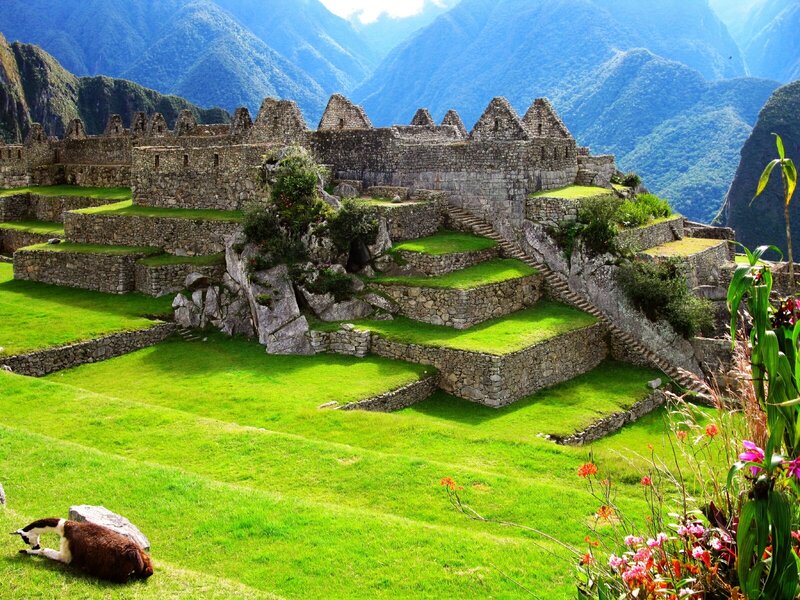 Machu Picchu ruins in Peru