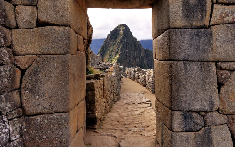 Machu Picchu stone pathway