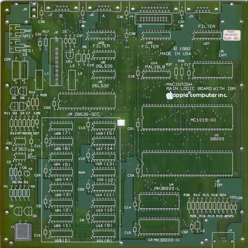 Macintosh main logic board