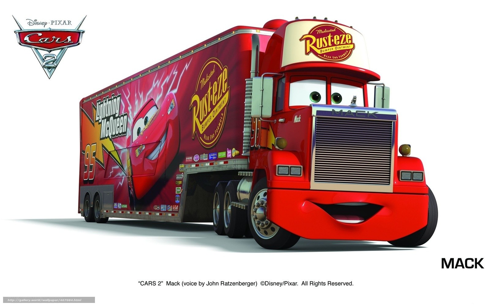Mack from Cars 2