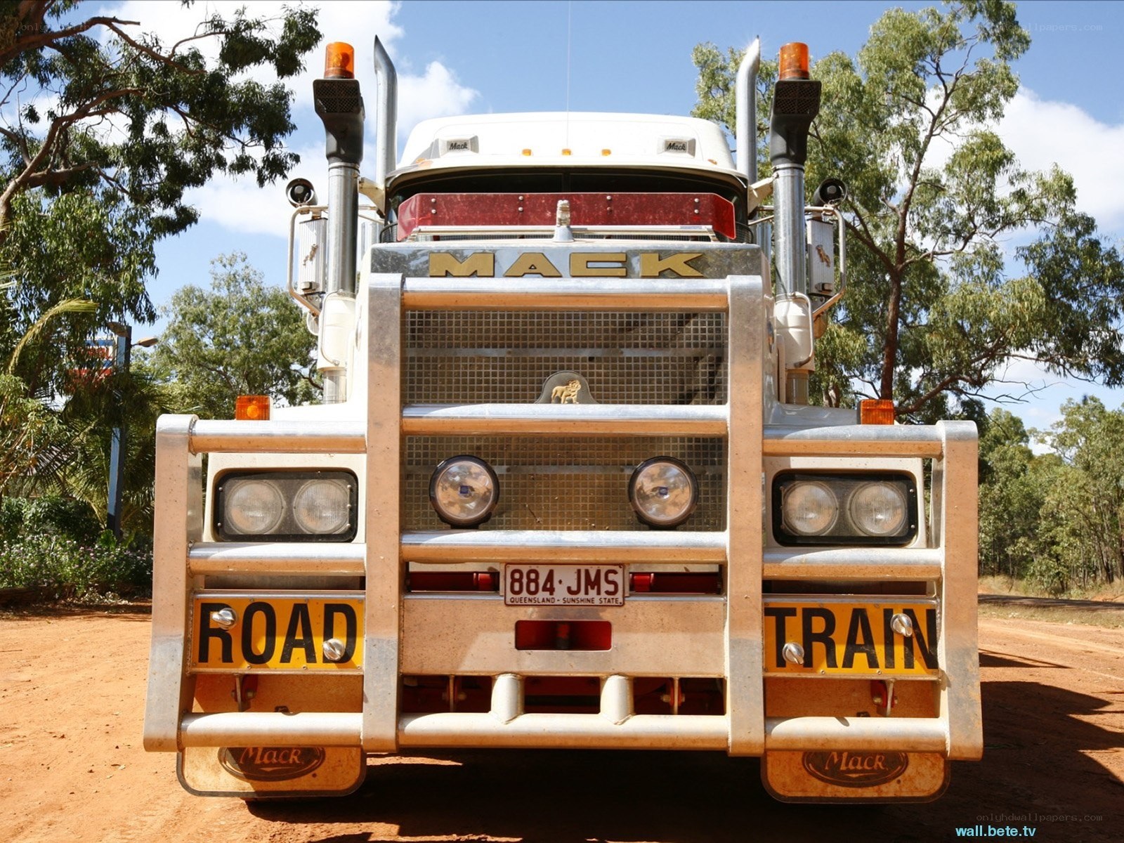 Mack truck front view