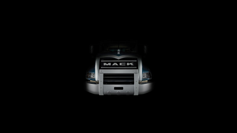 Mack truck front view