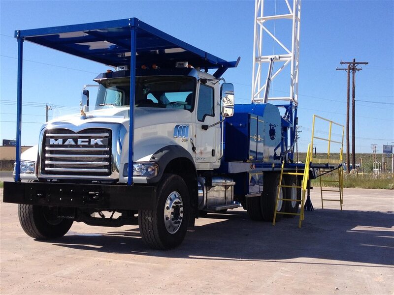Mack Truck with Drilling Rig