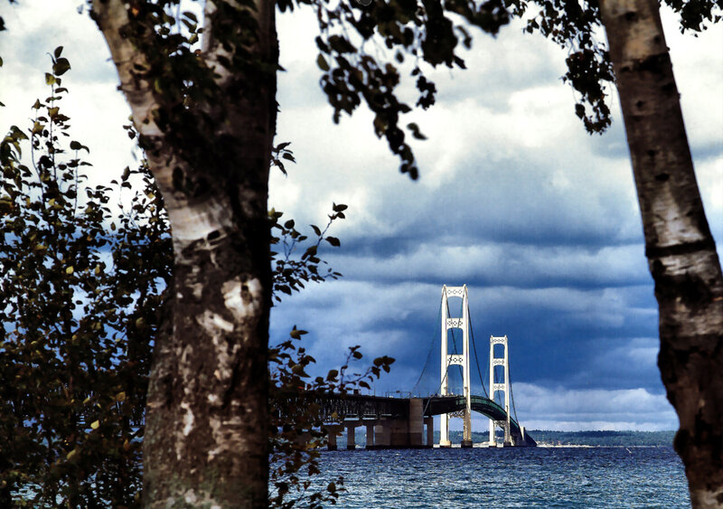Mackinac Bridge — Blue