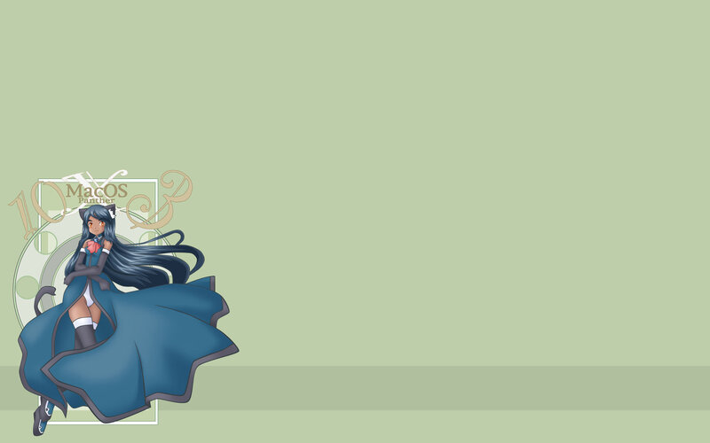 MacOS Panther anime wallpaper
