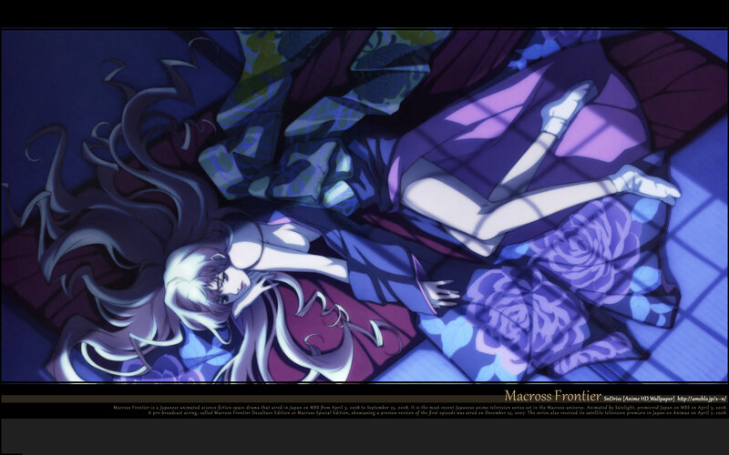 Macross Frontier anime scene