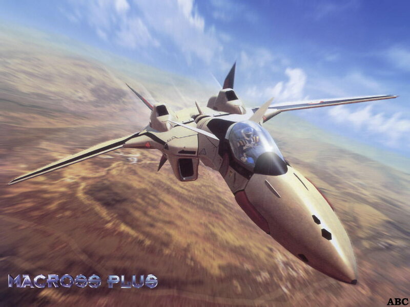 Macross Plus fighter jet