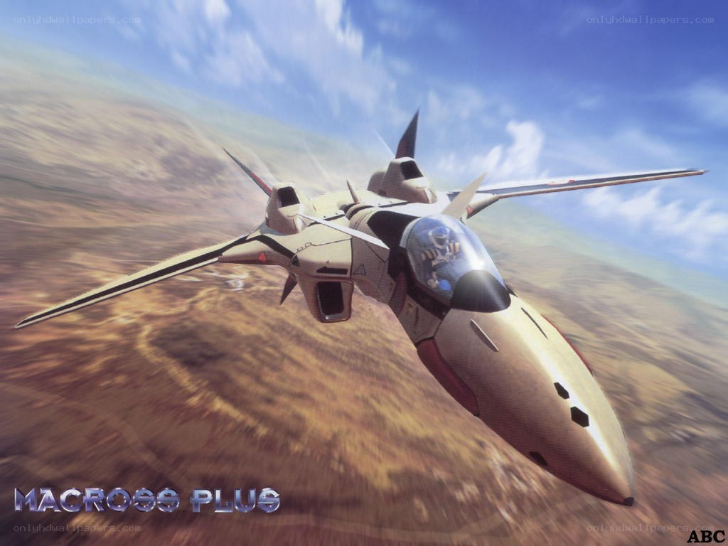 Macross Plus fighter jet