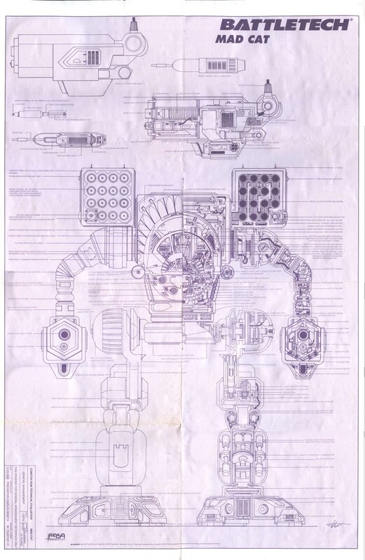 Mad Cat BattleTech schematic