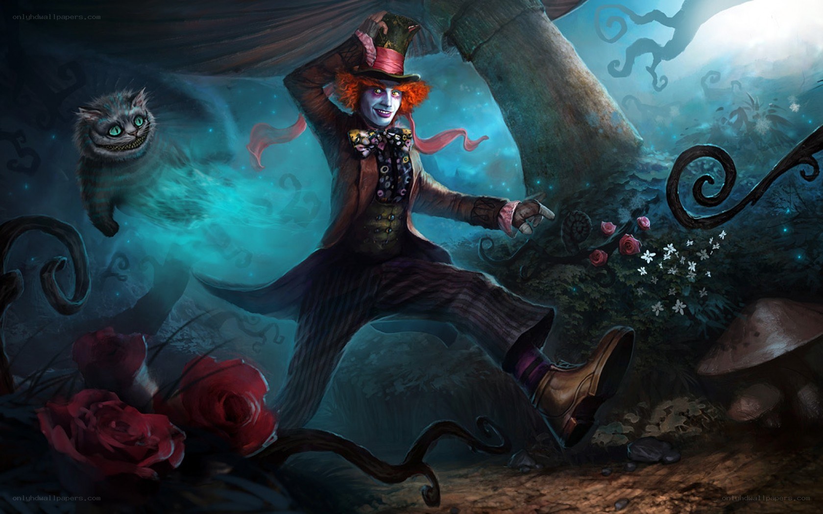 Mad Hatter and Cheshire Cat