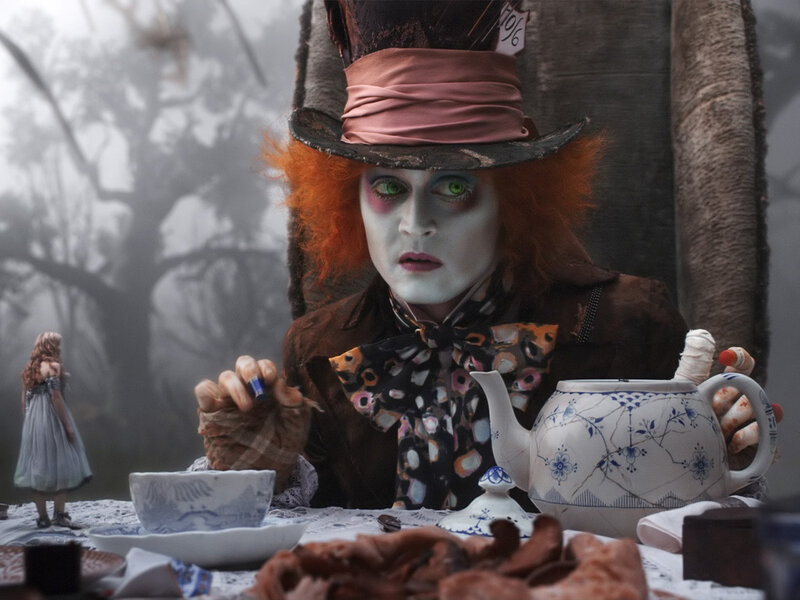 Mad Hatter at tea party