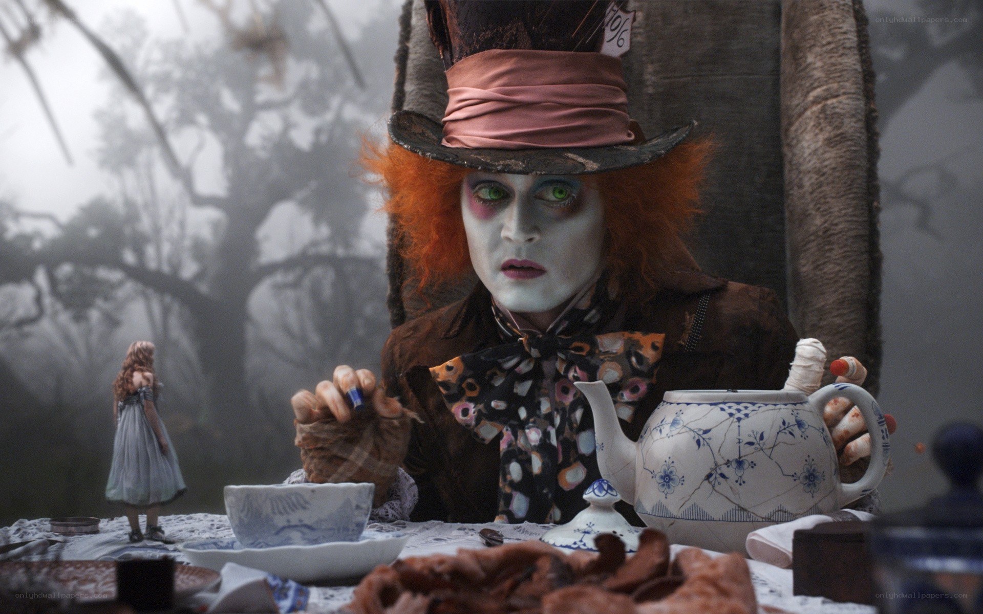Mad Hatter at tea party