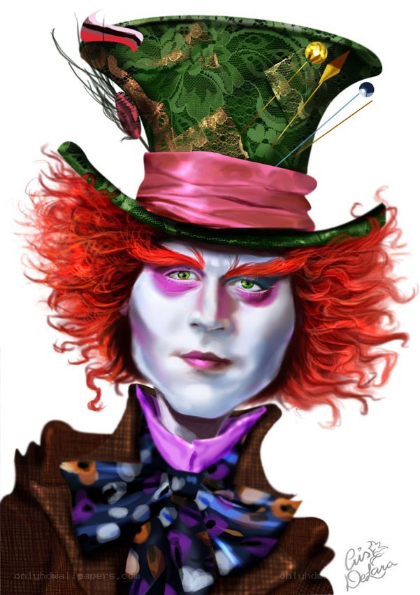 Mad Hatter character portrait