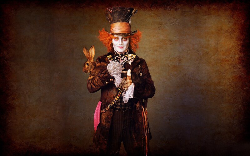 Mad Hatter Holding Rabbit