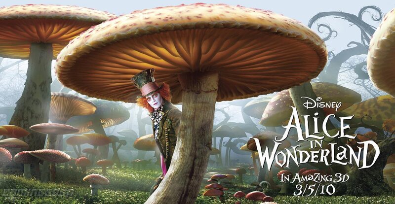 Mad Hatter in Mushroom Forest — Green