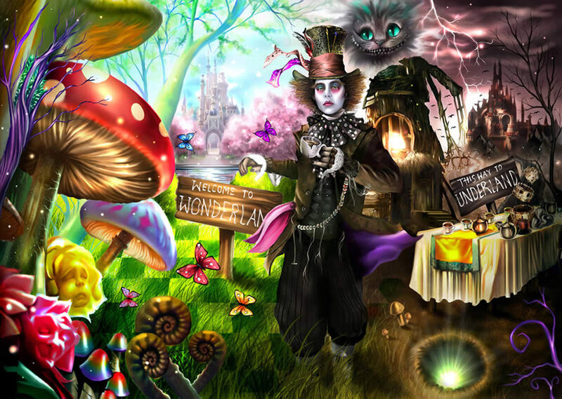 Mad Hatter in Wonderland — Green