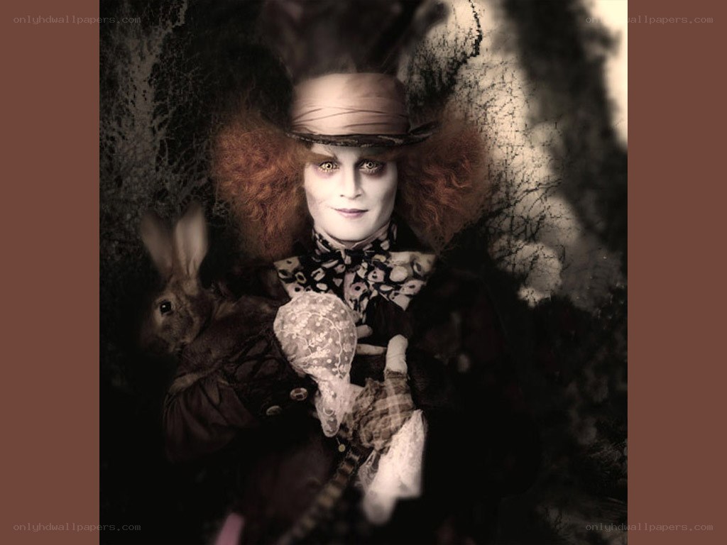 Mad Hatter with rabbit