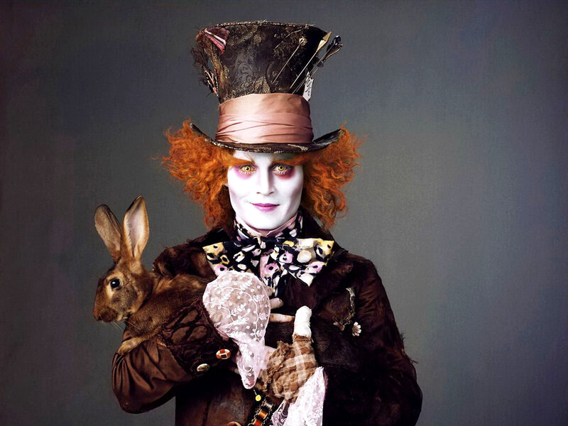 Mad Hatter with rabbit