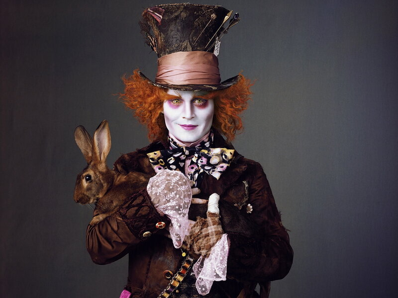 Mad Hatter with rabbit