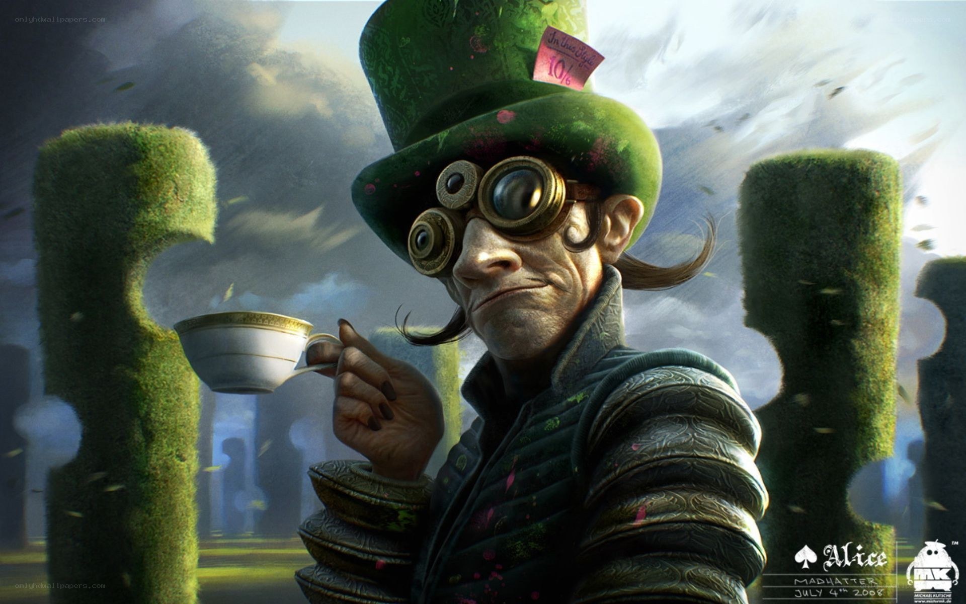Mad Hatter with tea cup