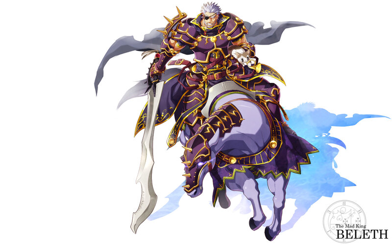 Mad King Beleth on horseback