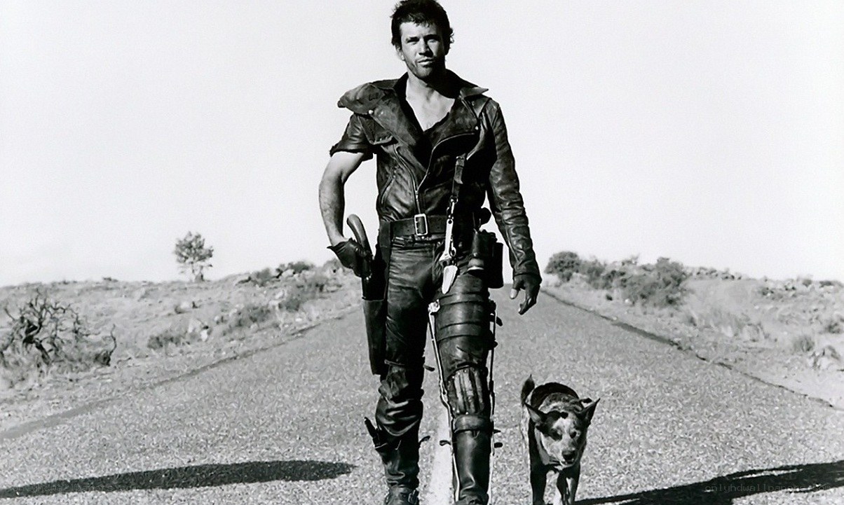 Mad Max character on road