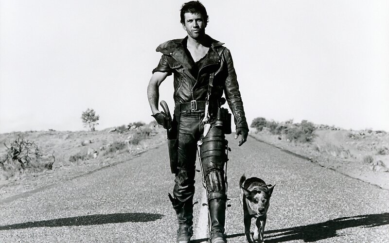 Mad Max character on road